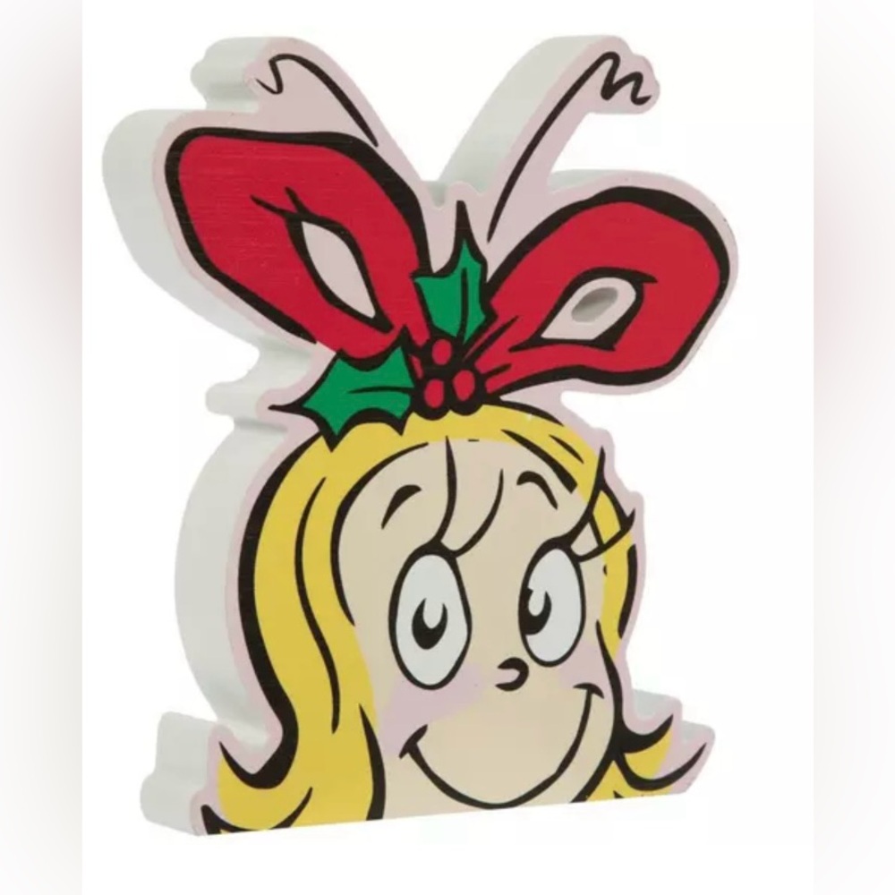 Dr. Seuss The Grinch Cindy Lou Christmas Wood Decor